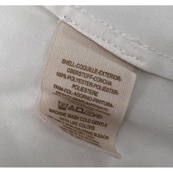 Free People Womens Oversized Blouse White & Black Button Down Size XS‎ - Picture 4 of 5